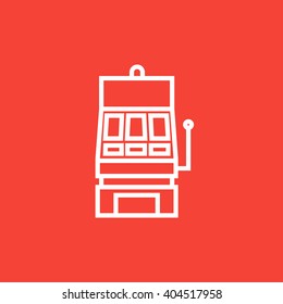 Slot machine line icon.