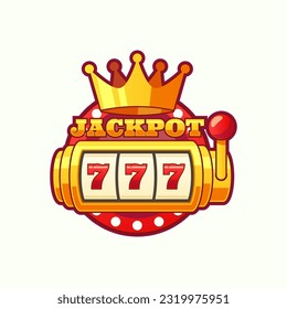 Slot machine with lucky sevens jackpot