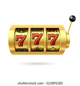 Slot machine with lucky sevens jackpot