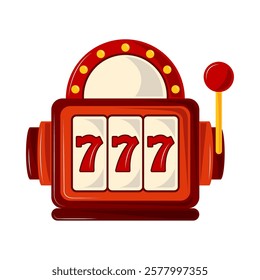 slot machine sevens jackpot isolated design