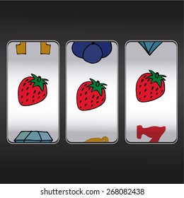 slot machine,
threesome strawberry