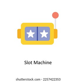 Slot Machine vector Flat Icons. Simple stock illustration stock illustration