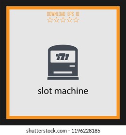 slot machine  vector icon