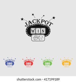 Slot machine vector icon