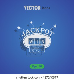 Slot machine vector icon