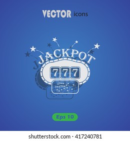Slot machine vector icon