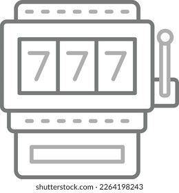Slot Machine vector icon. Can be used for printing, mobile and web applications.