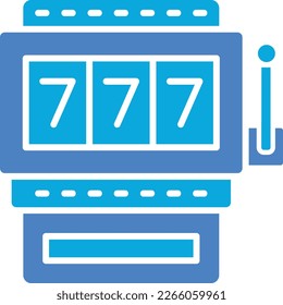 Slot Machine vector icon. Can be used for printing, mobile and web applications.