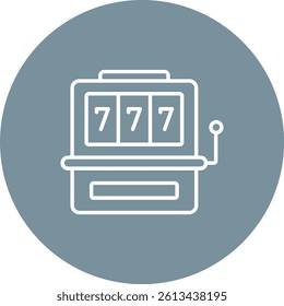 Slot Machine vector icon. Can be used for printing, mobile and web applications.