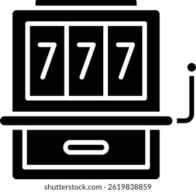Slot Machine vector icon. Can be used for printing, mobile and web applications.
