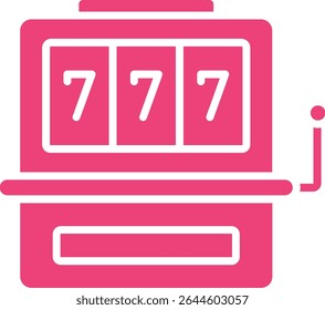 Slot Machine vector icon. Can be used for printing, mobile and web applications.