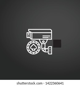 Slot Machine vector icon. Slot Machine concept stroke symbol design. Thin graphic elements vector illustration, outline pattern for your web site design, logo, UI. EPS 10.