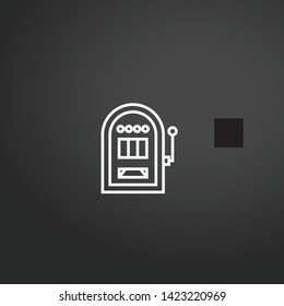 Slot Machine vector icon. Slot Machine concept stroke symbol design. Thin graphic elements vector illustration, outline pattern for your web site design, logo, UI. EPS 10.