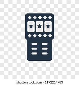 Slot machine vector icon isolated on transparent background, Slot machine transparency logo concept