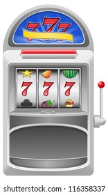 slot machine vector illustration isolated on white background