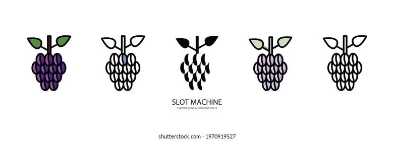 slot machine vector type icon