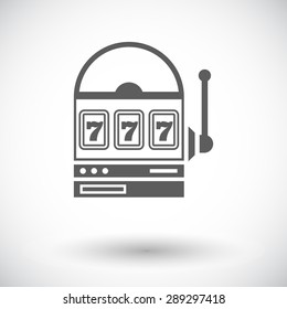 Slot. Single flat icon on white background. Vector illustration.