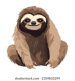 sloth animal icon isolated illustration