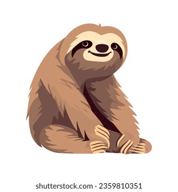 sloth animal nature icon isolated illustration