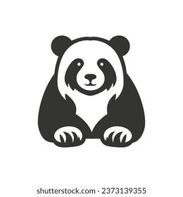 Sloth Bear Icon on White Background - Simple Vector Illustration