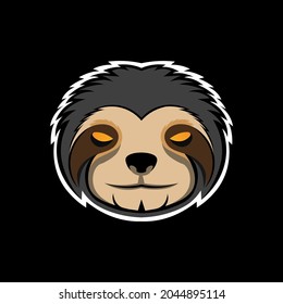 Sloth Evil Facial Expression Vector