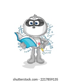 the sloth geek cartoon. cartoon mascot vector