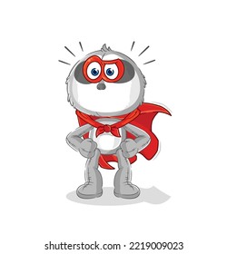 the sloth heroes vector. cartoon character