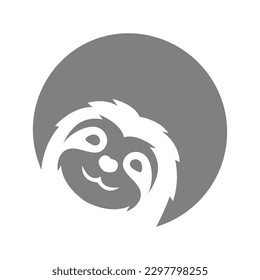 Sloth icon logo design illustration