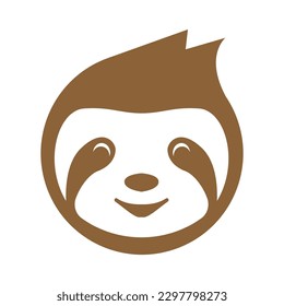 Sloth icon logo design illustration