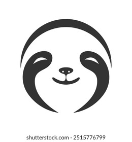 Sloth icon logo design illustration