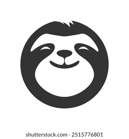 Sloth icon logo design illustration