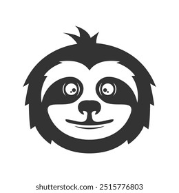 Sloth icon logo design illustration