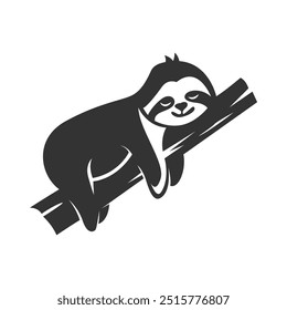 Sloth icon logo design illustration