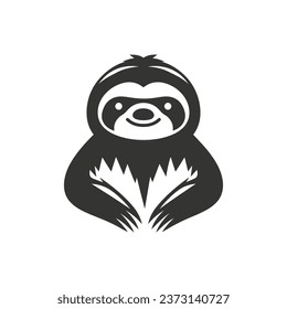 Sloth Icon on White Background - Simple Vector Illustration