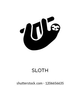 Sloth icon. Sloth symbol design from Animals collection. Simple element vector illustration on white background.