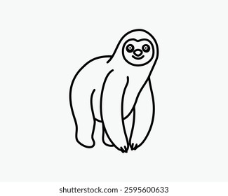 sloth Illustration Vector Art Design