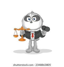 the sloth lawyer cartoon. cartoon mascot vector