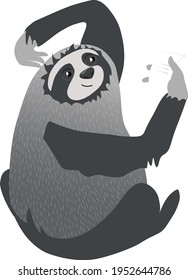 the sloth learns, reads and don't understand