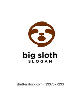 sloth logo icon designs vector illustration symbol template