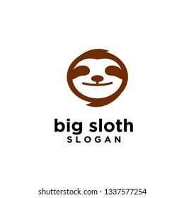 sloth logo icon designs vector illustration symbol template