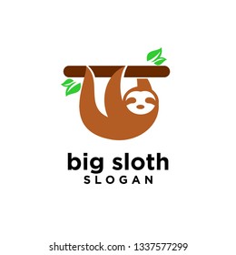 sloth logo icon designs vector illustration symbol template