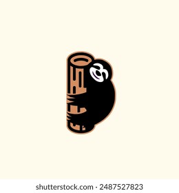 Sloth logo or icon designs vector illustration symbol template