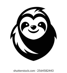 Sloth Logo Template - Isolated Brand Identity Icon Vector.perfect for brand identity designs, featuring a clean and isolated vector icon. Ideal for businesses, freelancers, and creative projects.