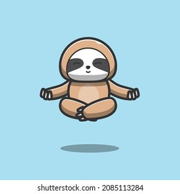 sloth mediation floating in the air