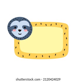 sloth note planner character icon