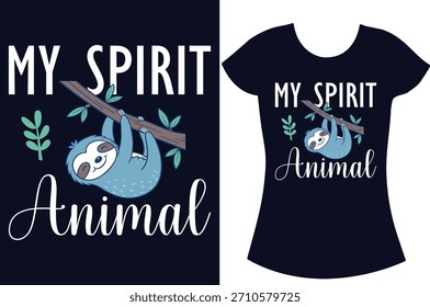 Sloth Retro vintage Typography sloth vector t-shirt design.