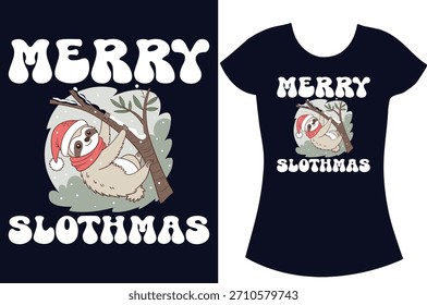 Sloth Retro vintage Typography sloth vector t-shirt design.