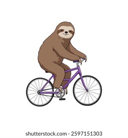 A Sloth Riding A Bicycle