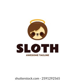 Sloth Simple Mascot Logo template