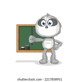 the sloth teacher vector. cartoon character